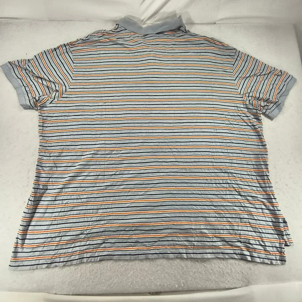 Polo Ralph Lauren Short Sleeve Collared Polo Shirt Mens Size 3XB Blue Orange